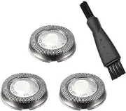 3 Pcs Replacement Shaver Head ，Compatible For Philips Norelco ，HQ3 HQ4 HQ55 HQ56 HQ6900 HQ6868 HQ5812 HQ6874 Razor Blade