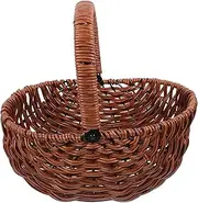 LOORGVEL Delicate Woven Plant Basket for Home Decor Decorative Flower Basket for Indoor Plants Rustic Storage for Succulents Lightweight and Compact Design Present