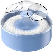Powder Container With Puff - Cosmetic Puff, Powder Sponge | Skin-friendly and Delicate Body Powder Puff, Powder Puff Holder Case Organizer, Dustproof Empty Powder Dispenser for Hygienic Storage