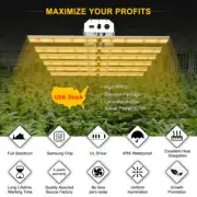 320W LED Grow Light Lamp Full Spectrum for Indoor Plants Veg Flower Hydroponics