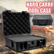 Mini Waterproof Hard Carry Tool Case Storage Box Portable Organizer w/ Sponge