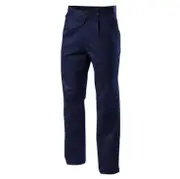 3 X Mens Hard Yakka Drill Work Pant Cotton Navy Pants Y02501