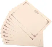 HAMPPLIES 25 Sheets Certificate Inner Paper Blank Honor Certificate Paper for Graduation Achievements Durable with Elegant Border Design for Home Office Decor