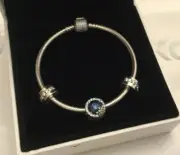 NWT Pandora Sterling Silver Dazzling Snowflake Charm Bracelets