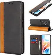 Cavor for Oppo A79 5G Case Phone Cases Premium Leather Folio Flip Wallet Case Cover Magnetic Closure Book Design with Kickstand Feature & Card Slots(6.7")-Black
