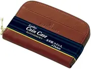 [レイメイ藤井] Raymay Fujii NC8009C Coin Holder, Round Zipper, Leather, Brown