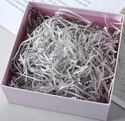 HXJDAM 150 g Filling Material Gift, Shredded Paper for Filling Material Gift Box, Filling Material for Packages, Festival Gift Decoration (Grey)