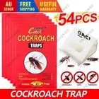 54pcs /9 pack Cockroach Bait Sticky Trap Cockroaches Insect Bug Pest
