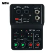 TEYUN Q-12 Computer Recording Sound Card 16Bit 48KHz Audio Interface USB