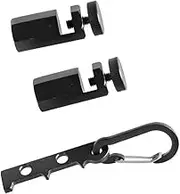 Square Auxiliary Jig with Holder and Carabiner Stair Guages Knobs Tool Tall Stair Gauges for Framing Square