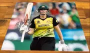 Australian Cricketer Beth Mooney Signed ODI Photo with COA