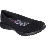 Skechers Women's Microburst One up Fashion Sneaker Black, Size 9.5 W US