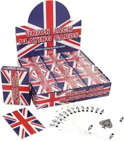6 x Union Jack British Britain Flag Playing VE Day Cards Deck PACK OF SIX