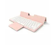 Keyboards & Keypads Bluetooth Keyboard Pink Mini Foldable Wireless Keys With Touchpad For Computers