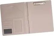 SECFOU 1pc A4 Business Office Folder Binder Document Holder Portable File Folder Stainless Steel Clip Document Organizer for Office