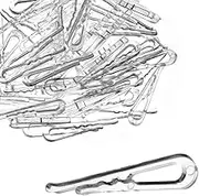 300pcs Transparent Plastic Alligator Clip 38mm Shirt Fixing Packing Clip U Shape Plastic Clothespins for Ties Socks Pants Shirts