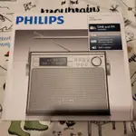 全新PHILIPS 飛利浦復古造型FM收音機 可插電 可使用電池