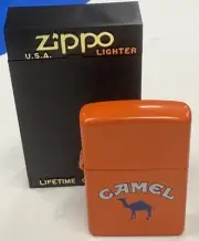 ZIPPO 1992 CAMEL ORANGE MATTE LIGHTER UNFIRED IN BOX K853