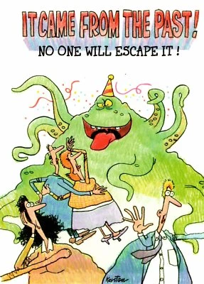 Funny Happy Birthday Can't Escape The Dreaded Green Monster Card By Kersten