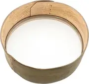 Handheld Bamboo Flour Sifter for Baking Fine Mesh Sieve for Soy Milk Filtering Kitchen Strainer Powdered Sugar Duster Size M