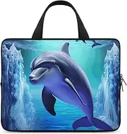Laptop Case Sleeve Shockproof Computer Carrying Bag Dolphin Laptop Bag Tote Lightweight Notebook Case Cover Traveling Briefcase Handle Bags for Travel Business 13inch