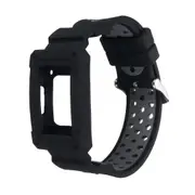Anti Impact Resilient Armor Protection Strap Watch Band for Fitbit Charge 3 BLACK GREY COLOR