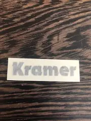 Kramer Guitar Vinyl Headstock Decal - BLACK