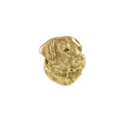 Labrador Retriever - gold-plated pin brooch, elegant dog ornament, unique pin by