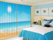 3D Sky sea 6 Blockout Photo Curtain Printing Curtains Drapes Fabric Window AU