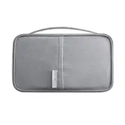 Oxford Fabric Positive Ion Waterproof Travel Passport Holder for Credit Card ID Document Storage gray_small