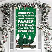 Christmas Vacation Gift, Funny Christmas Door Cover, Griswold Family Cousin Eddie Christmas Vacation Merchandise, Cute Christmas Home Indoor Outdoor Decorations, Novelty Xmas White Elephant Gifts