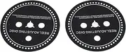 Nab Adapter Spacer, Rubber Washer Designed to Pair The XLR Connector, Silicone Reel Adjusting Disc Gasket Spacer for Studer for Teac Black 2pcs (1mm)