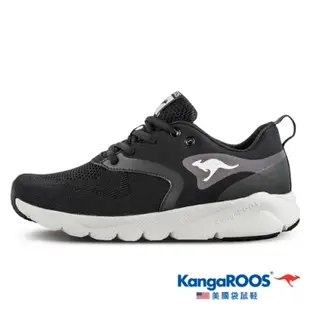 KangaROOS 美國袋鼠鞋 女 RUN SPRINT 超輕量慢跑鞋/運動鞋(黑-KW11011)