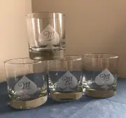 2014 Libbey Miller Beer Your Fortune Awaits Rocks Glasses Ace of Spades SET of 4