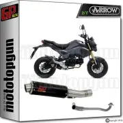 FULL SILENCER GP GUN by ARROW STEEL BLACK HONDA MSX 2016 16 2017 17 2018 18