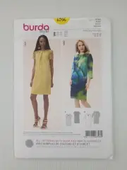 Burda Sewing Pattern 6706 Women's Dress Pattern Size US 10-20 EUR 36-46 NEW