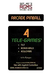 Atari 2600/Sears Tele-Games Replacement Label - Arcade Pinball