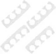 MUCKLILY 2Pairs Reusable Silicone Toe Separators and Manicure Finger Spacers Comfortable Fit for Home and Salon Use for DIY Nail Care and Professional Nail Technicians