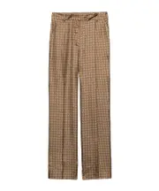 Prada Pattern-Printed Trousers IT42 cork beige