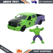 Jada 1:24 Hollywood Rides Marvel 2014 Dodge Ram 1500 With Hulk Diecast Model