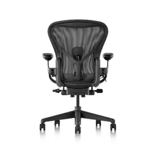 【Herman Miller】Aeron全功能-石墨黑 l C SIZE l 原廠授權商世代家具(人體工學椅/辦公椅/主管椅)