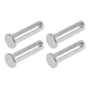 Clevis Pins 8mmx30mm 4Pcs Single Hole Flat Head 304 Stainless Steel Fastener Pin