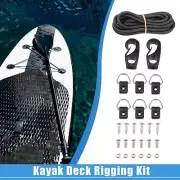 1 Set Kayak Deck Rigging Kit Elasticity Cord with Elasticity Cord Ends Hooks