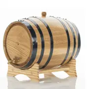 5L Artisan American Oak Barrel with Metal Spigot - Perfect for Crafting Aged ...