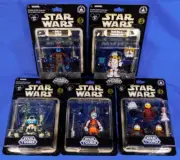 STAR WARS TOURS FIGURES SERIES 5 SET OF 5 DISNEY PARKS 2011 CAD BANE CODY JAWAS