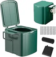 Portable Toilet,Camping Adult Portable Toilet | Heavy Duty Side Storage Bracket Training Seat Potty for Truck Boating Kids Hiking Rv Beach Adults