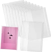 iplusmile 10pcs Transparent Book Covers for Paperbacks Clear Textbook Protection Sleeves Easy to Use Lightweight Flexible Scratch and Bend Resistant