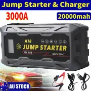 3000A Jump Starter Portable 12V Car battery High Booster Power Bank Pack Charger