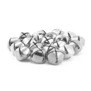 5/8 Inch 16mm Small Silver Craft Jingle Bells Charms Bulk Wholesale 100 Pieces