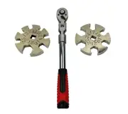 Snowflake Toe-in Four Wheel Alignment Wrench Flex Head Telescopic Ratchet Handle
